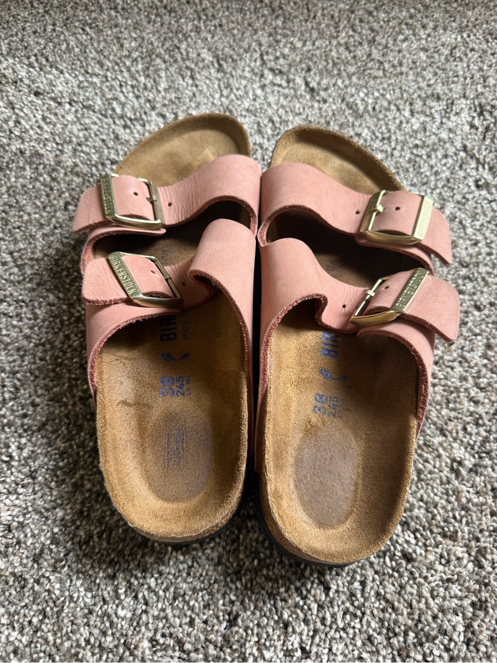 Birkenstock Pink Double-Buckle Sandals
